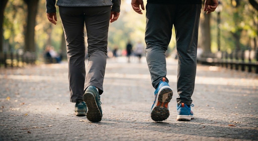 장수: 30분간의 빠른 걷기가 7,500보 걷기만큼 효과적일 수 있음